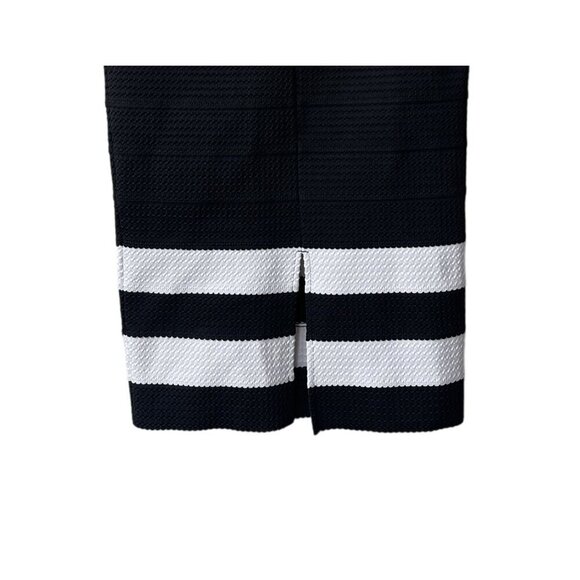New York & Company Pencil Skirt Midi XS NWT Striped 7th Avenue NWT Black - Picture 7 of 12
